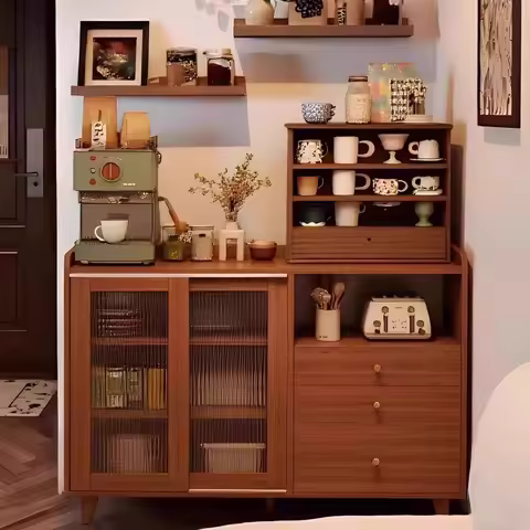 Sideboard Luxury Display Cabinet Modern Nordic Glass Living Room Cabinets House Storage Meuble Salon