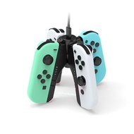 (全新) OLED Switch 主機 Joy-con 無線手掣 分拆式4手掣充電 手把 Joy-con Charging Handle Grip (DOBE)- 可同時作充電器及控制器使用