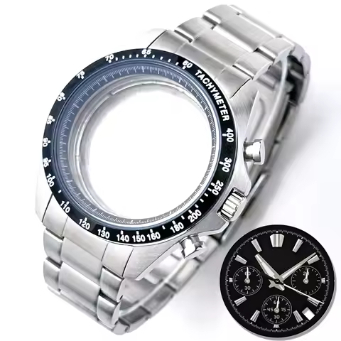 39mm VK63 Watch Case Chronograph Racing Driver Dial No logo For Grand Seiko Evolution 9 SLGC001 VK63