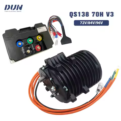 70H V3 QS 138 Hall Sensor Motor Kit with Fardriver Controller 72680 84680 96680 For Electric Vehicle
