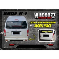 Cutting sticker bumper toyota hiace (h1) -wildbozz sticker-