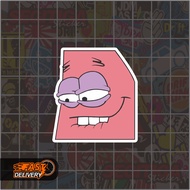 Patrick Pfft Meme Sticker Size 4.5 x 5 Cm