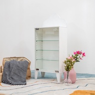 Koncept Furniture ตู้โชว์บานเปิดกระจก DISNEY รุ่น PRINCESS/65T สีขาว (65.3x15x90 ซม.)