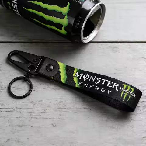 Monster Energy Keychain Key Chain Ring Keyring Logo for YAMAHA HONDA SUZUKI KAWASAKI BMW