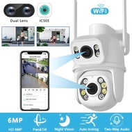 CCTV OUTDOR 6MP DUAL LENS 360° PTZ IP CAMERA WATERPROOF | CAMERA CCTV