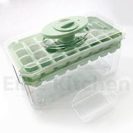 Elite Kitchen - 64 Grids Ice Cube Maker Mould Ice Cube Tray With Top Cover Silicone Ice Cube Mould S
