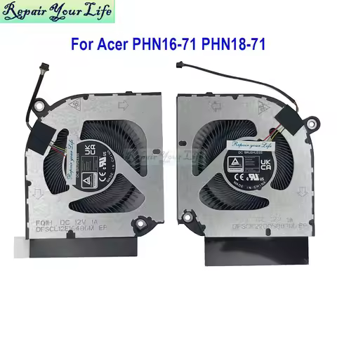 Computer Cooling CPU GPU Fan For Acer Predator Helios Neo 16 PHN16-71 PHN18-71 PHN16-71-57W1 5060 La