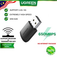 UGREEN USB WiFi Adapter AC650 5G 2.4G WiFi Receiver Dongle Mini Wireless USB Computer Network Adapte