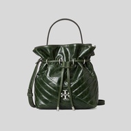 Tory Burch Kira Chevron Textured Mini Bucket Bag Basil 75446