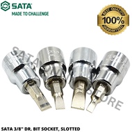 SATA 3/8" DR. BIT SOCKET, SLOTTED / SLOTTED BIT SOCKET / 4MM 5.5MM 6.5MM 8MM / SATA TOOLS / HAND TOO
