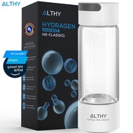 ALTHY Hydrogen-Rich Water Generator Bottle - Glass Cup - DuPont SPE & PEM Dual Chamber Maker Ionizer