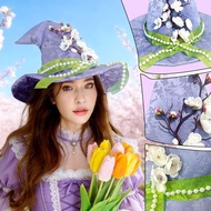 Party Hat Witch Hat Halloween Hat Witch Hat Festive Hat Handmade