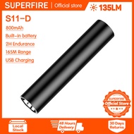 SUPERFIRE S11 EDC flashlight rechargeable aluminium alloy waterproof mini led zoom strong light torc