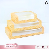 Brownie Cake Box ThickIVORY Brownie Box/ Spiku Box/ Cake Box/ Cake Box/