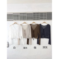 I'aura |Transparent Transparent Double Laced-Up Silver Label Blouse Top _ 08187