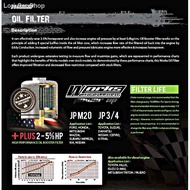 ✺☁[Malaysia In stock] Works Engineering Performance Engine Oil Filter JPM20 Proton Mitsubishi Lancer Iriz Preve Inspira