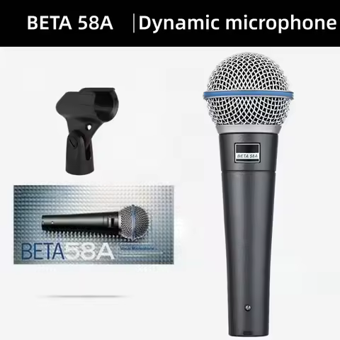 Original BETA58A Metal Professional Wired Microphone Dynamic Cardioid Mic For Karaoke Live Vocals St