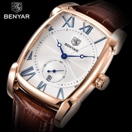 BENYAR Men Watch Waterproof Sport Genuine Leather Mens Wrist Watches Top Business Military Army Man 