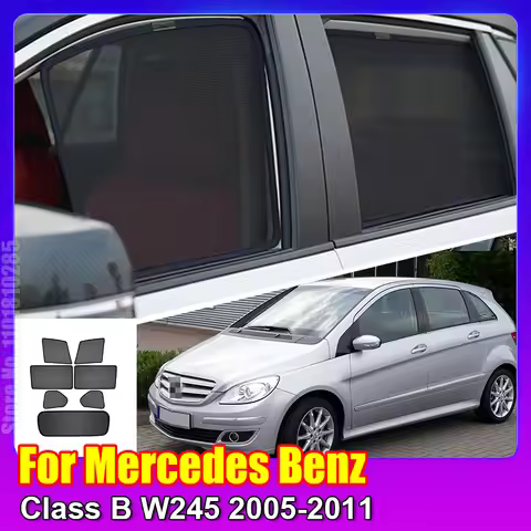 For Mercedes Benz Class B W245 2005-2011 160 180 Magnetic Light-proof Sunshade Front Rear Side Windo