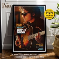 A Complete Unknown Poster: Bob Dylan's Glorious Legend Timothyée Chalamet 13x19 Inch Image