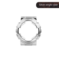 สำหรับเคสและสายนาฬิกา Casio GA110 G-SHOCK ga-110 GA120 100 ชุดดัดแปลงสแตนเลสสำหรับผู้ชาย เคสโลหะสีดำ
