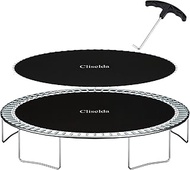 Cliselda Trampoline Replacement Mat with V-Ring, Compatible with 12ft 14ft 15ft Round Trampoline Fra