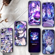 for Xiaomi Redmi Note 12R 12S 12 13 Pro Plus DA4 Silver Wolf Soft black phone case protective case