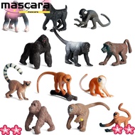 MARA 6PCS Lifelike Monkey Model Gift Early Learning Educational Toys Simulation Gibbon Cubs