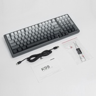 ZIFRIEND K82/K99 Gradient Keyboard Mechanical mekanikal Hotswap White Light Side Printed Gaming Keyboard Red Switch