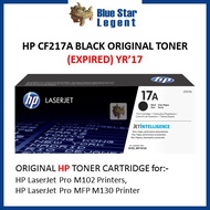 17A CF217A Black Original LaserJet Toner Cartridge EXPIRED YR'17
