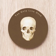 骷髏頭客製陶瓷杯墊/醫生 醫師 護士 護理師 送禮 禮物 骨頭