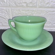 Jane Ray oven Fire King Ware Coffee Cup Made In USA 花樣年華