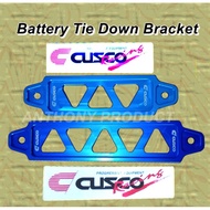 Cusco Car Battery Tie down bracket universal holder short / long aluminium (universal)