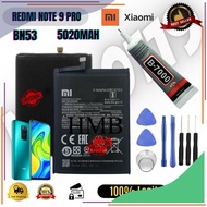 แบตเตอรี่ ใช้สำหรับเปลี่ยน Xiaomi Redmi Note 9 pro Battery Model: BN53 Original Li-ion Battery Free 