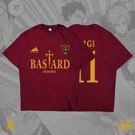 Bastard Munchen Isagi Kaiser Blue Lock Jersey Kaos Anime Manga Baju T-Shirt Japan DJA Cloth
