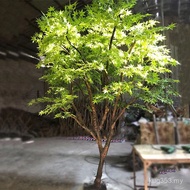 Decoration Simulation Indoor Outdoor Fake Tree Shopping Mall Green Maple Landscaping Window Large Ho