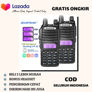 TERMURAH KUALITAS TERBAIK COD   UV-82 PRO 8WATT 5000 MAH Walkie Talkie Walky Talky HT Radio UV82 HT 