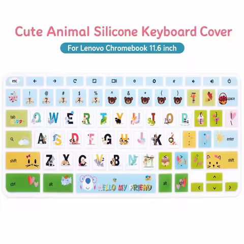 Keyboard Cover for Lenovo Chromebook C330 11.6" Flex 11 Chromebook N20 N21 N22 N23 100e 300e 500e 11