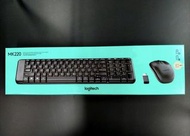 全新 Logitech wireless keyboard and mouse mk220 無線鍵盤 無線滑鼠