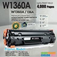 Toner Compatible to HP W1360A HP136A Cartridge HP LaserJet M211d M211dw MFP M236d M236dw M236sdn M23