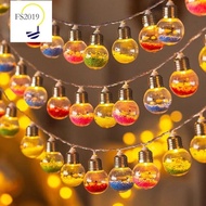 2/3/6M LED Bulb Ball Colorful String Lights Battery Power Christmas Balls Stars Garland For Child Ro