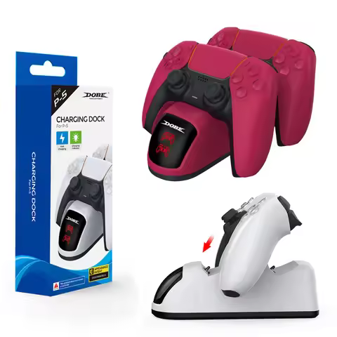 Dual Fast Charger for Playstation 4 Controller Charger Station Charging Cradle Dock Station for PS4 