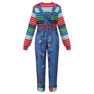 Halloween costume Chucky Season 2 cosplay costume Chucky children's suit overalls cosplay stage perf