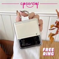 [READY STOCK] Samsung Z Flip Clear Case with Holder | For Samsung Z Flip 8 7 6 5 4 3 | Z Flip 8 | Z 