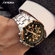 Sinobi นาฬิกาโครโนกราฟสำหรับผู้ชาย, นาฬิกาควอตซ์ดีไซน์ดั้งเดิมกันน้ำนาฬิกาข้อมือสำหรับผู้ชายนาฬิกาของขวัญที่ดีที่สุดสำหรับสามี