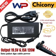 Chicony MSI 19.5V 6.15A 120W Dc 5.5 x 2.5mm Laptop Charger Adapter