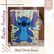Stitch motif Printing Binder, A5 (20r) synthetic leather B5(26r)
