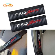 GTIOATO สำหรับ TRD Sport ที่หุ้มเข็มขัดนิรภัยรถยนต์ คาร์บอนไฟเบอร์ ปลอกหุ้มเข็มขัดนิรภัย ปลอกเข็มขัด