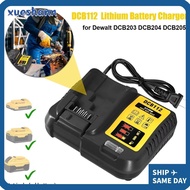 XUESHANN Lithium Battery Charger, DCB112 Plastic Battery Adapter,  Converter Base 18V 20V Power Tool