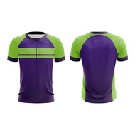 Axellent Prints Purple Surge Rider Jersey Baju Jersey Custom Name Round Neck Short Sleeve Basikal Vi